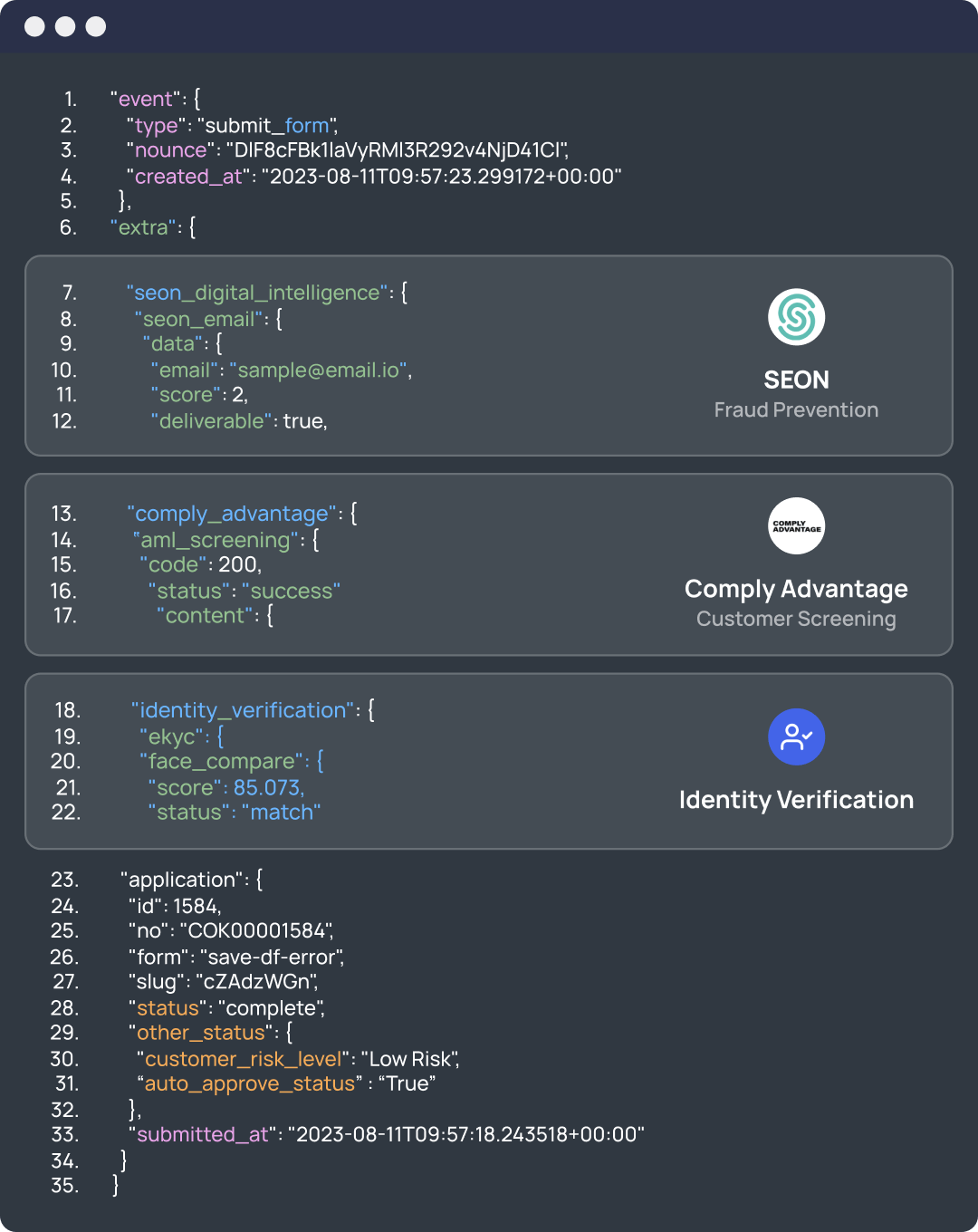 Get all the data from one vendor