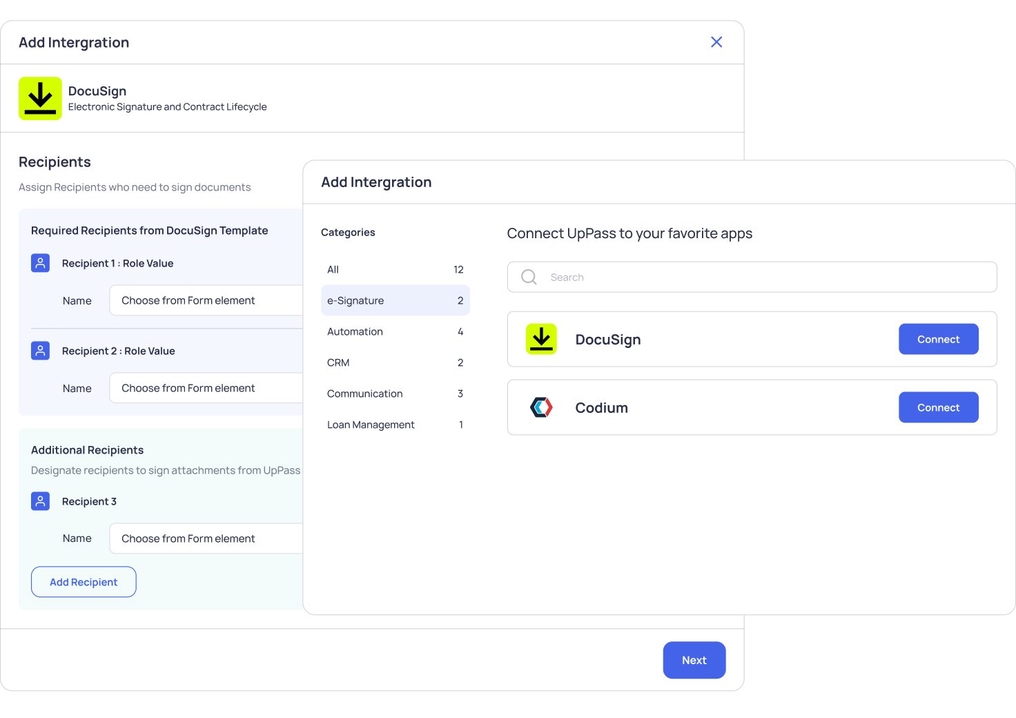 Integrate e-Signature Platforms