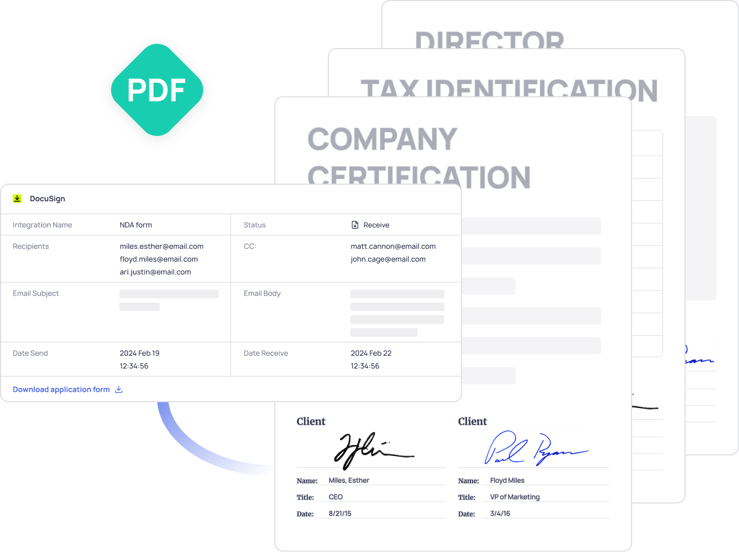 Export the signed PDF File